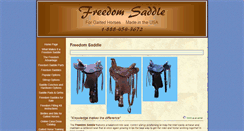 Desktop Screenshot of freedomsaddle.com