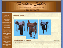 Tablet Screenshot of freedomsaddle.com